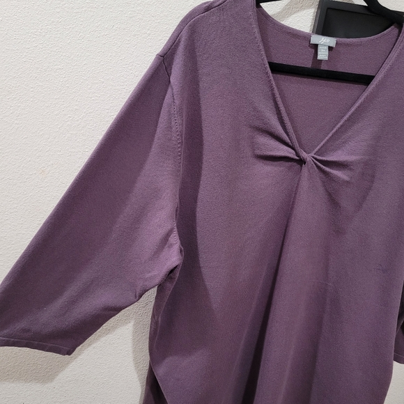 J. Jill Stretch Knit Twist-Front Tops Plus Size Women’s 3X. (Set of 2) EUC - Picture 3 of 9